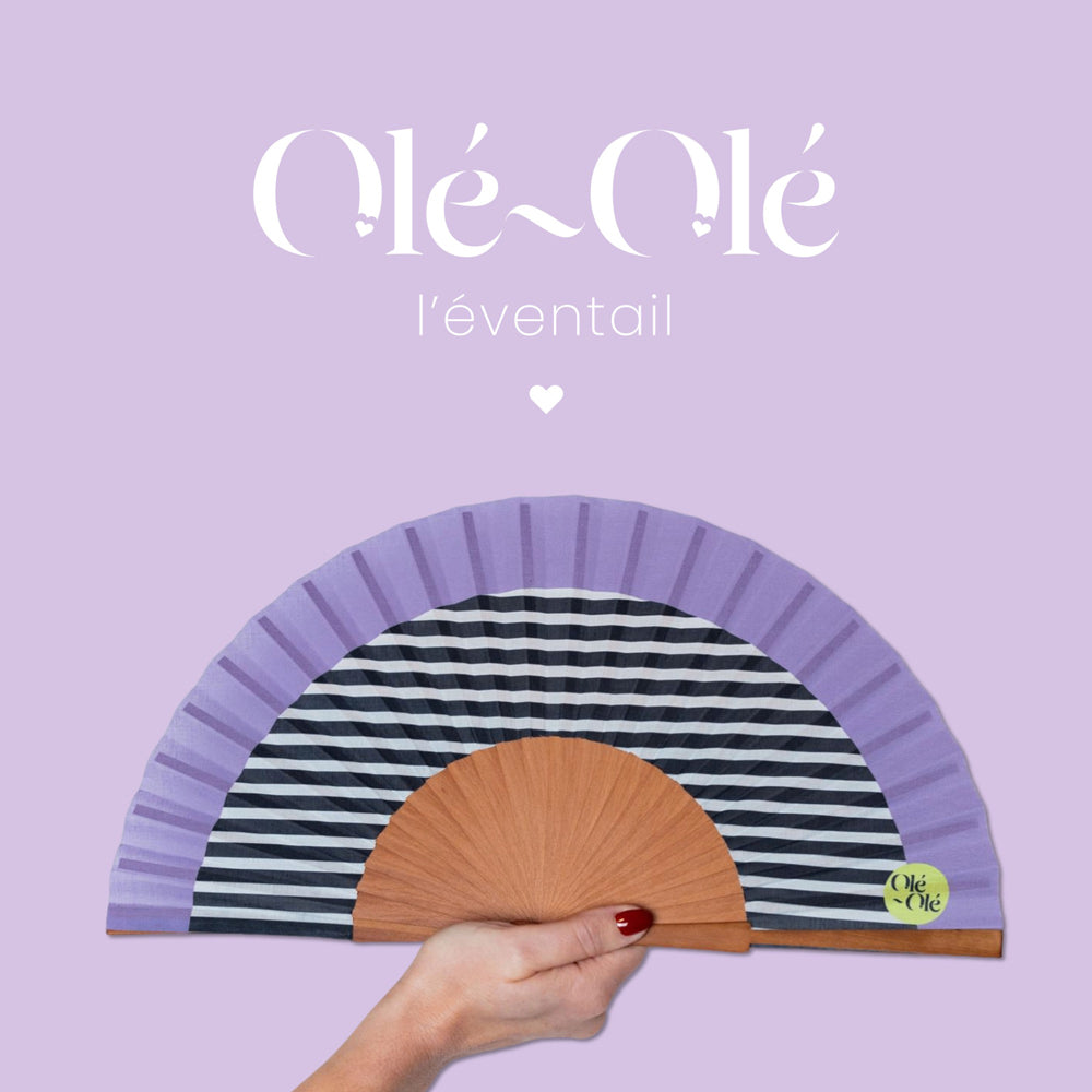 Éventail Horizon Mauve