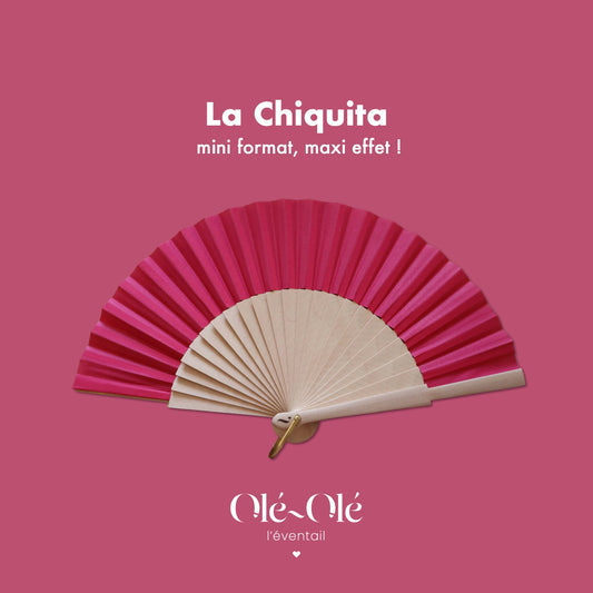 Mini éventail Fucshia