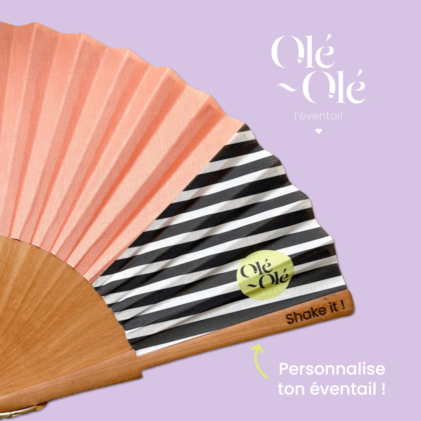 Coral personalized fan