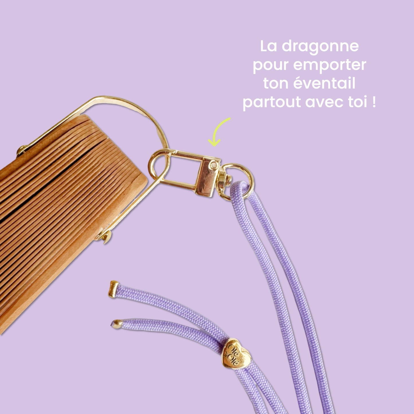 La dragonne d'éventail : Mauve