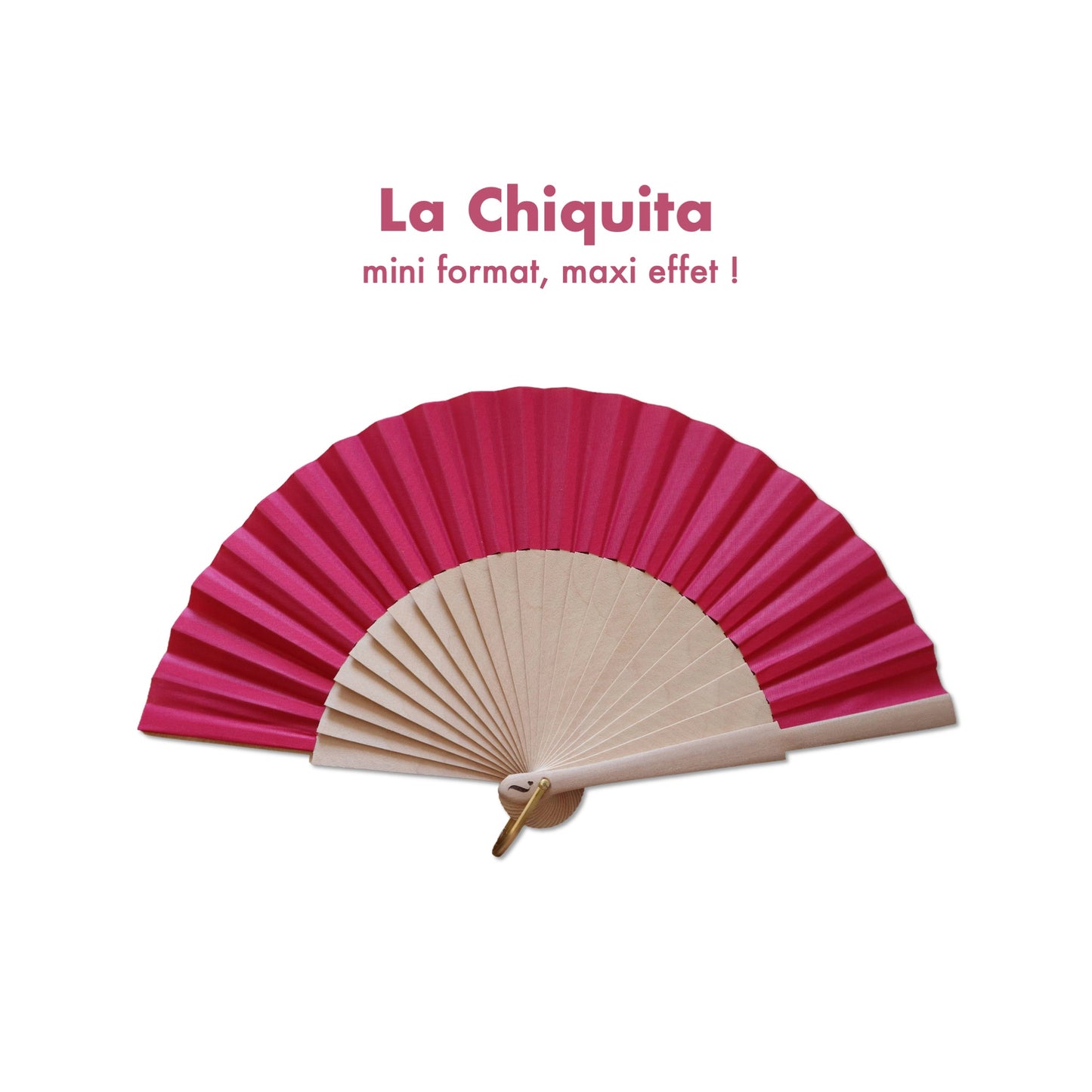Mini éventail Fucshia