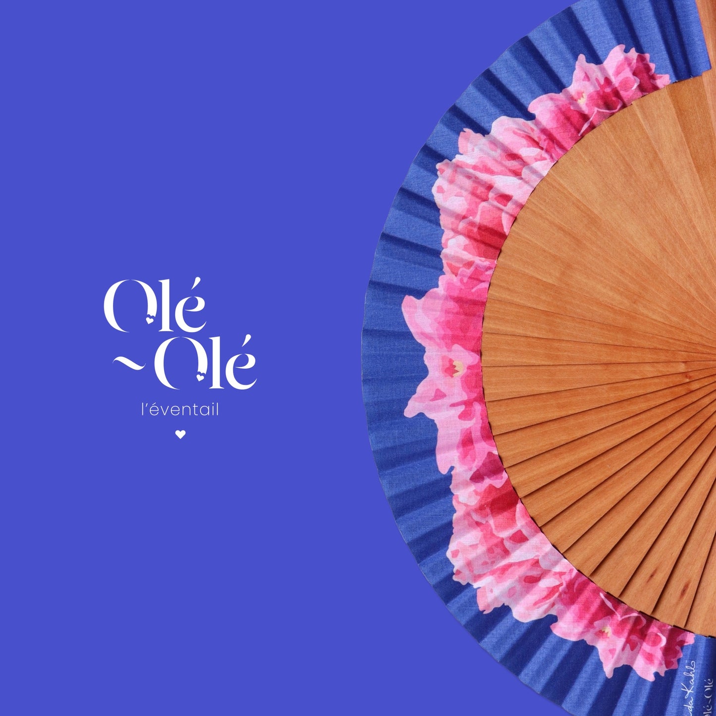 Éventail Frida Kahlo - Azul