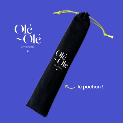 Éventail Frida Kahlo - Azul